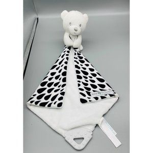 Kids Preferred Lovey Security Blanket Teether 2017 Bear Baby Black & White